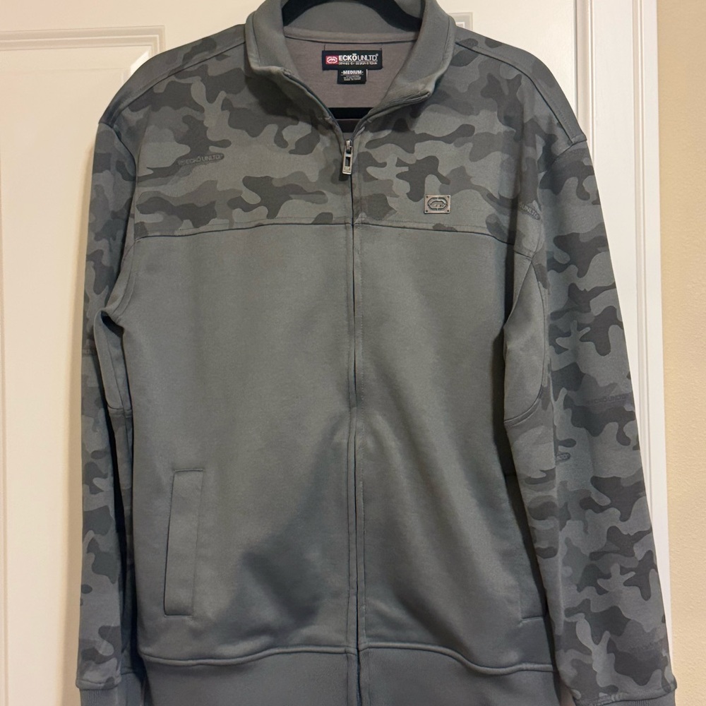 Ecko Unltd Gray Camo Men's Jacket